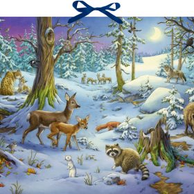 COPPENRATH Adventskalender 52x38cm 72257 Hört ihr die Tiere im Wald