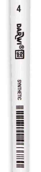 DARWI Flachpinsel 5.2mm DF1305150004C Grösse 4, Synthetik