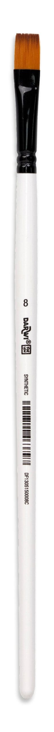 DARWI Flachpinsel 9.5mm DF1305150008C Grösse 8, Synthetik