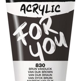 DARWI Acrylfarbe 75ml DF5150075830C Braun Vandijck
