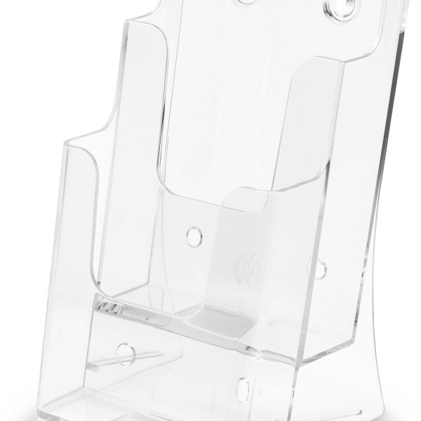 DEFLECTO Prospekthalter Classic 1/3 A4 LHPT431 hoch, 3 Fächer