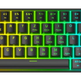 DELTACO Mechanical Keyboard DK470 GAM-175-CH Hot-Swap,KTT Switches,Black