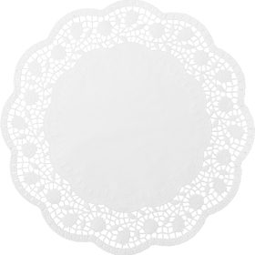 DEMMLER Tortenspitzen rund 3321100625 33cm, 6 Stück, FSC weiss