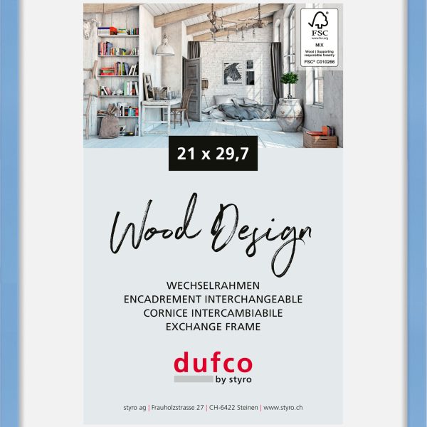 DUFCO Bilderrahmen Hay 21x29.7cm 1610.81064 hellblau