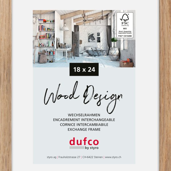 DUFCO Bilderrahmen Hay 18x24cm 1610.81113 Eiche hell