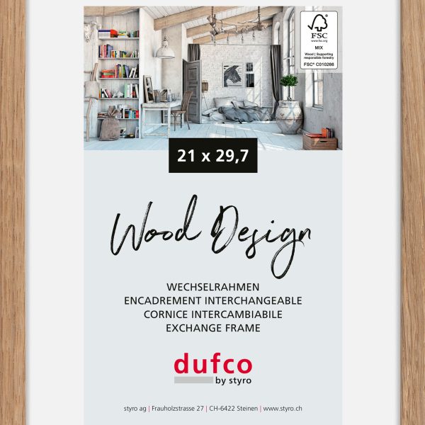 DUFCO Bilderrahmen Hay 21x29.7cm 1610.81114 Eiche hell