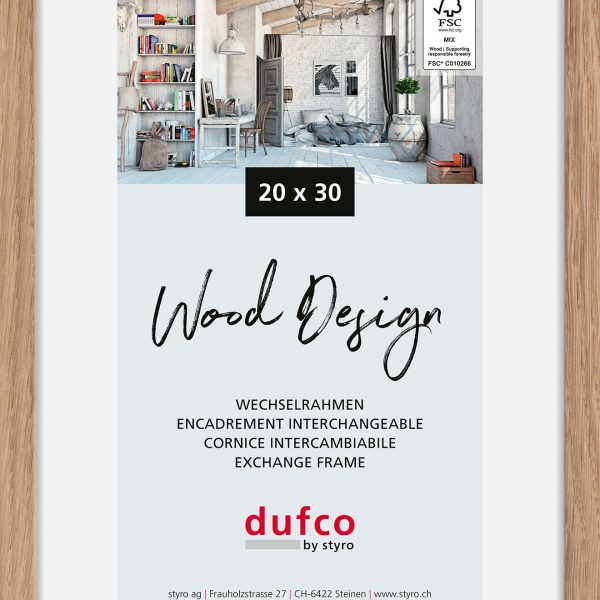 DUFCO Bilderrahmen Hay 20x30cm 1610.81115 Eiche hell