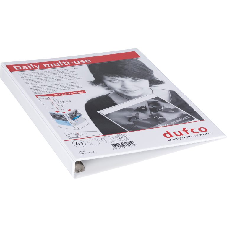 DUFCO Präsentationsordner 31157 A4 2.8cm weiss