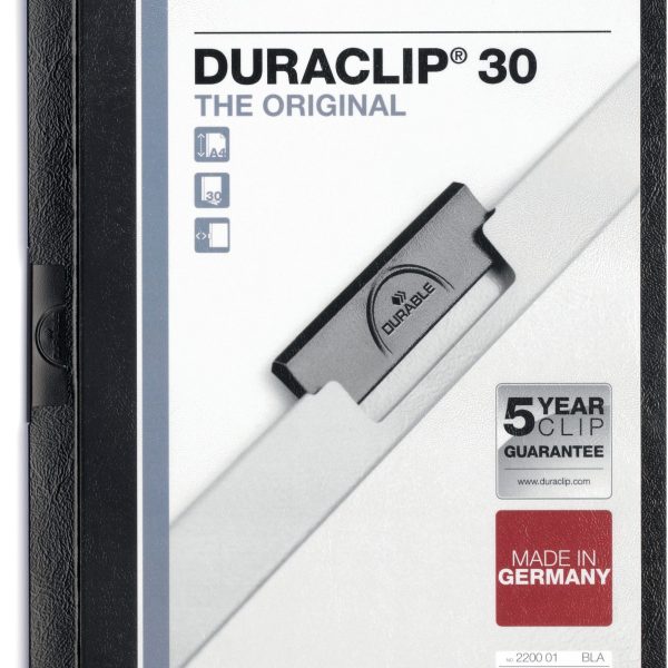 DURABLE Klemmhefter DURACLIP 30 220001 für 30 Blatt A4 schwarz