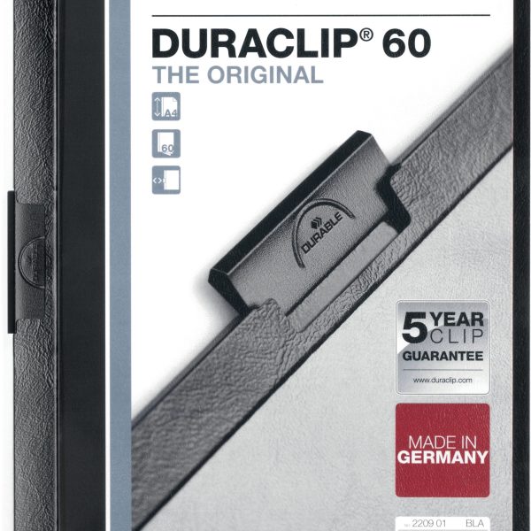 DURABLE Klemmhefter DURACLIP 60 220901 für 60 Blatt A4 schwarz
