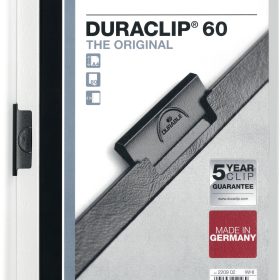 DURABLE Klemmhefter DURACLIP 60 220902 für 60 Blatt A4 weiss
