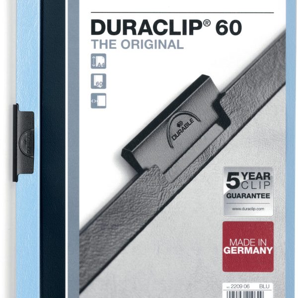 DURABLE Klemmhefter DURACLIP 60 220906 für 60 Blatt A4 blau