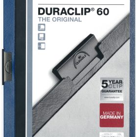 DURABLE Klemmhefter DURACLIP 60 220907 für 60 Blatt A4 dunkelblau