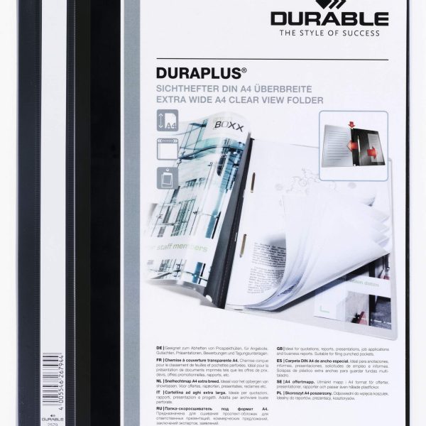 DURABLE Angebotshefter DURAPLUS 257901 für 100 Blatt A4 schwarz