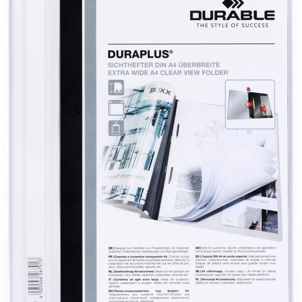 DURABLE Angebotshefter DURAPLUS 257902 für 100 Blatt A4 weiss