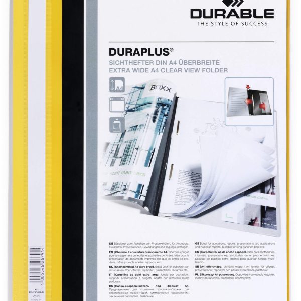 DURABLE Angebotshefter DURAPLUS 257904 für 100 Blatt A4 gelb