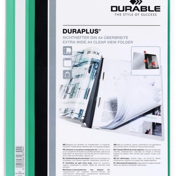 DURABLE Angebotshefter DURAPLUS 257905 für 100 Blatt A4 grün