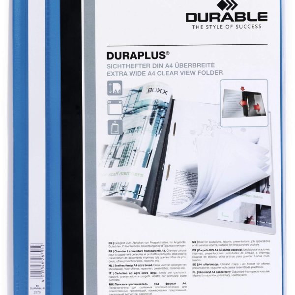 DURABLE Angebotshefter DURAPLUS 257906 für 100 Blatt A4 blau