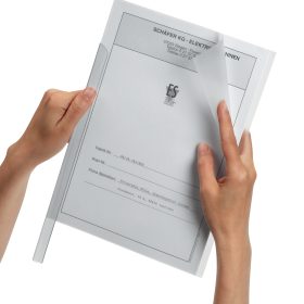 DURABLE Klemmschienenhüllen A4 291919 transparent 50 Stück