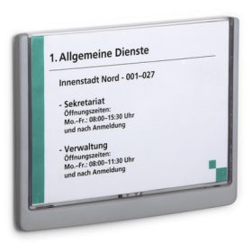 DURABLE Türschild Click Sign A5 486637 graphit,Kunststoff 210x148.5mm