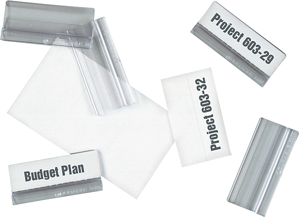 DURABLE-560919-4005546521473 DURABLE Reiter 58mm für Sichttafeln 560919 mit Einsteckschild 10 Stück – Hochwertig & günstig bei ShopDeca