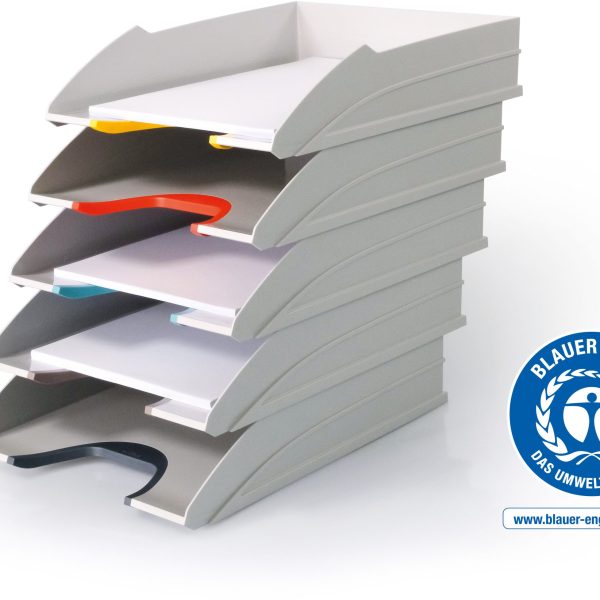 DURABLE Briefkorb-Set Varicolor 770427 weiss/bunt 5-teilig