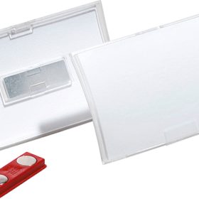 DURABLE Namensschild ClickFold 90x54mm 821519 10 Stück mit Magnet
