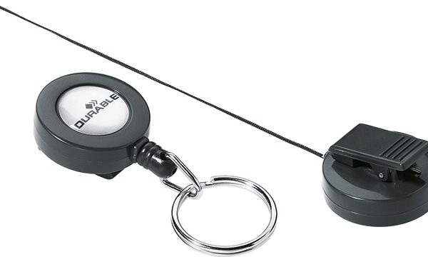 DURABLE Ausweiskarten-Halter 822258 10 Stück mit Schlüsselring