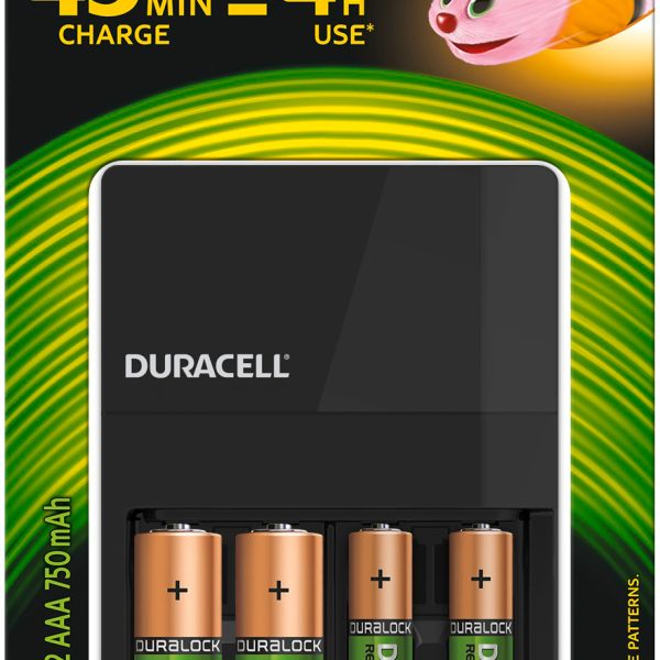 DURACELL Ladegerät CEF14 4-118577 inkl.2xAA + 2xAAA 4 Stunden