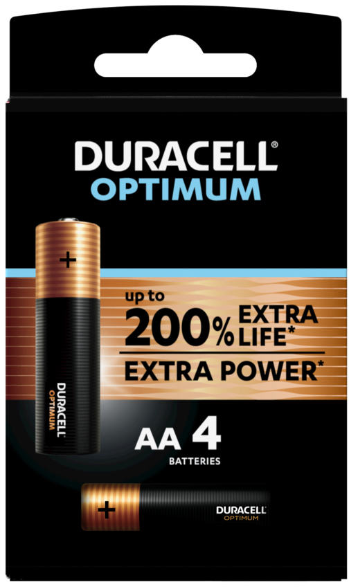 DURACELL-4-137486-5000394137486 DURACELL Batterie Optimum 4-137486 AA, LR6, 1.5V 4 Stück – Bild 1