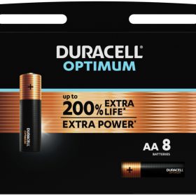 DURACELL Batterie Optimum 4-137684 AA, LR6, 1.5V 8 Stück