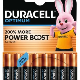 DURACELL Batterie Optimum 4-137714 AAA, LR03, 1.5V 8 Stück