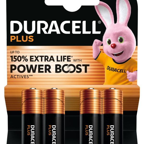 DURACELL Batterie Plus MN1500 4-176027 AA, LR6 4 Stk.