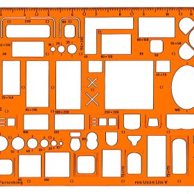DUX Möblierungsschablone 1:50 7343 Architekt