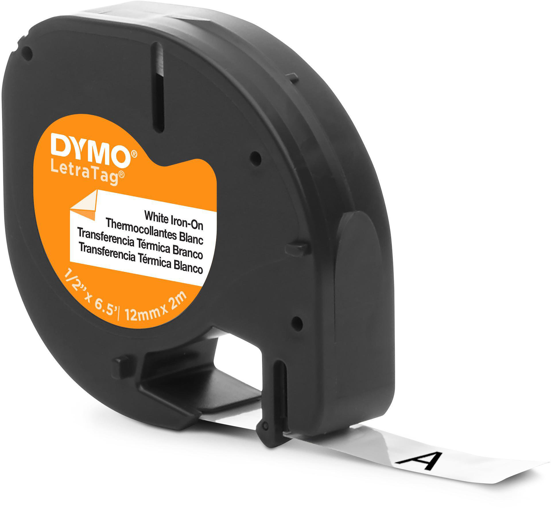 DYMO-S0718850-5411313187695 DYMO Schriftband LetraTag 12mmx2m S0718850 weiss, bügelbar – Hochwertig & günstig bei ShopDeca