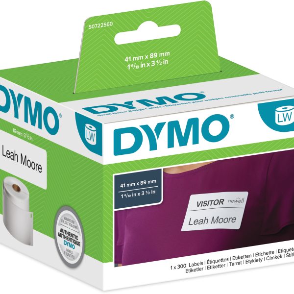 DYMO Namensschilder S0722560 non-perm. 89x41mm 300 Stück
