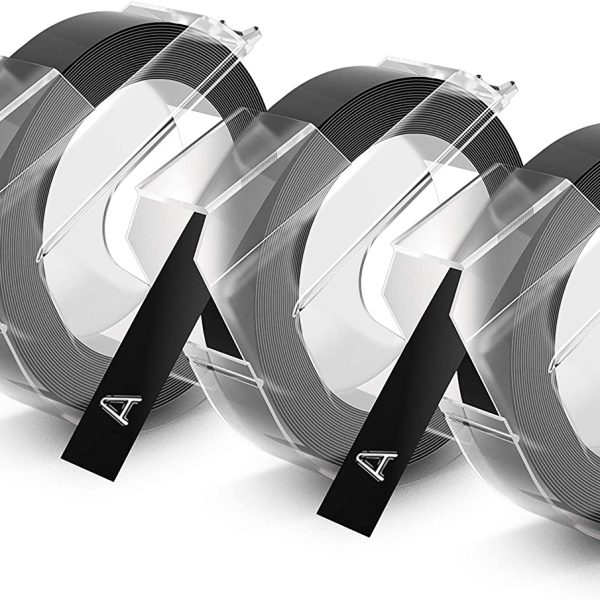 DYMO 3D-Prägeband 9mmx3m S0847730 schwarz 3 Stück