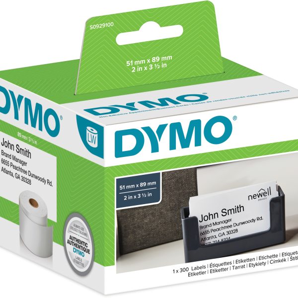 DYMO Termin- und Namensschilder S0929100 non-perm. 51x89mm 300 Stück