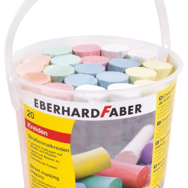 EBERHARD FABER Strassenkreide 526512 6 Farben ass. 20 Stück