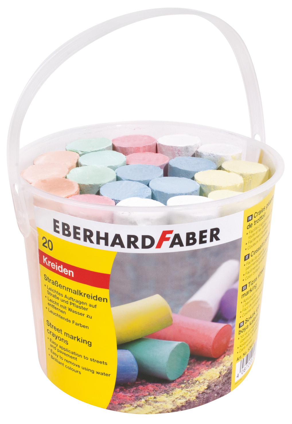 EBERHARD-FABER-526512-4087205265126 EBERHARD FABER Strassenkreide 526512 6 Farben ass. 20 Stück – Hochwertig & günstig bei ShopDeca