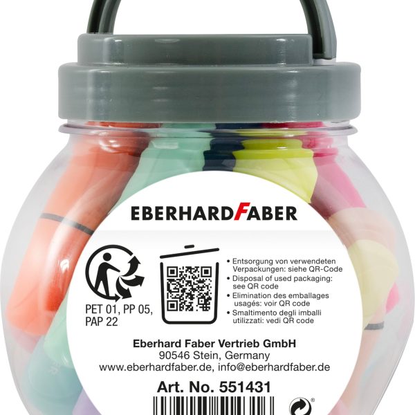 EBERHARD FABER Textmarker mini Bonboniere 551431 Pastell/Neon 12 Stück