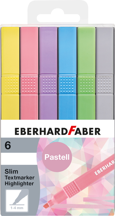 EBERHARD-FABER-551506-4087205515061 EBERHARD FABER Textmarker Slim 551506 pastell 6 Stück – Hochwertig & günstig bei ShopDeca