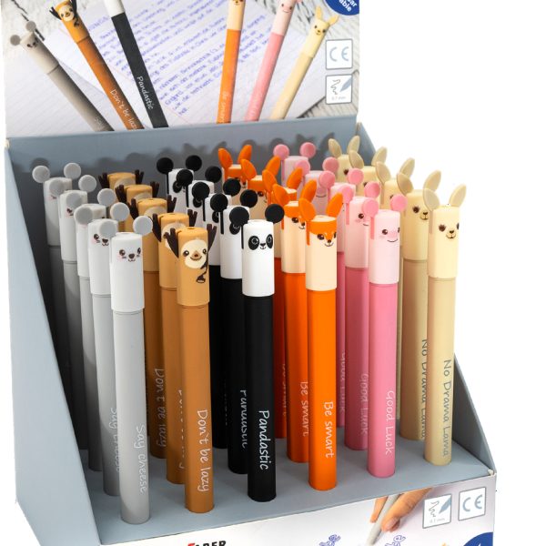 EBERHARD FABER Gelschreiber Erase It Display 560104 Animal, assortiert 36 Stück