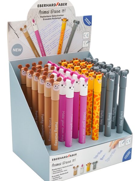 EBERHARD FABER Gelschreiber Erase It 560104 Animals 2, assortiert 36 Stück