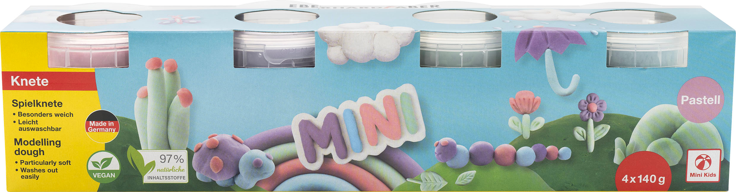 EBERHARD-FABER-572505-4087205725057 EBERHARD FABER Spielknete Set 572505 Pastell 4 Stück – Hochwertig & günstig bei ShopDeca