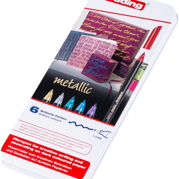 EDDING Faserschreiber 1200 1-3mm 1200met-E6 6er Etui