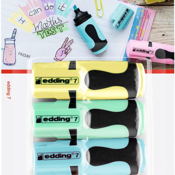 EDDING Textmarker mini 7 1-3mm 4-7-51099-00 Pastell 5 Stück