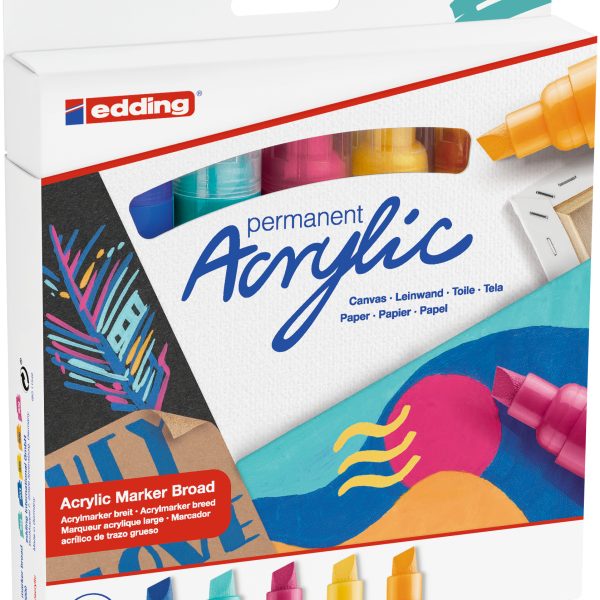 EDDING Acrylmarker 5000 5-10mm 5000-5S assortiert 5 Stück