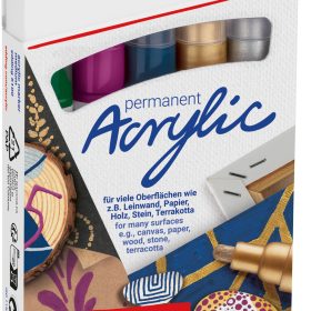 EDDING Acrylmarker 5100 2-3mm 5100-E5-999 metallic, ass. 5 Stück