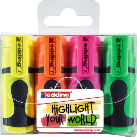 EDDING Textmarker mini 7-E4 Etui 4 Stück